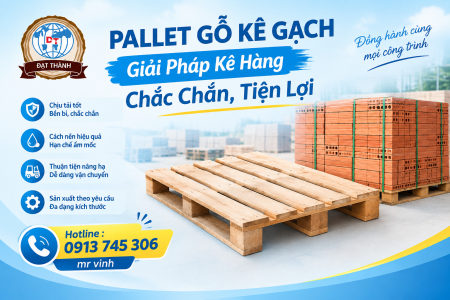 Pallet Gỗ Kê Gạch – Giải Pháp Kê Hàng Chắc Chắn, Tiện Lợi