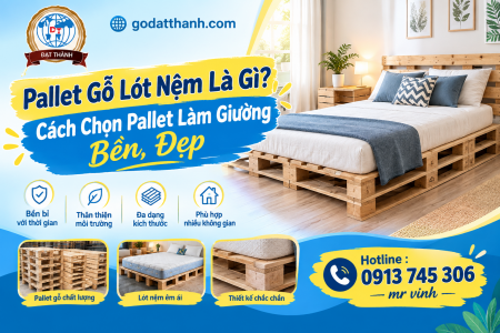 Pallet Gỗ Lót Nệm Là Gì? Cách Chọn Pallet Làm Giường Ngủ Bền, Đẹp