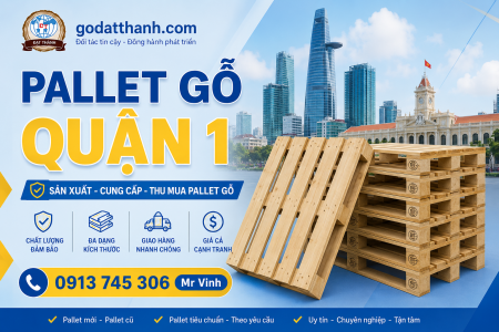 Pallet Gỗ Quận 1 Giá Tốt, Chắc Chắn, Giao Nhanh Cho Kho Xưởng – Công Ty Đạt Thành